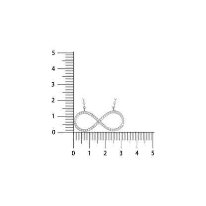 Silver Solitaire Pendant Chain set