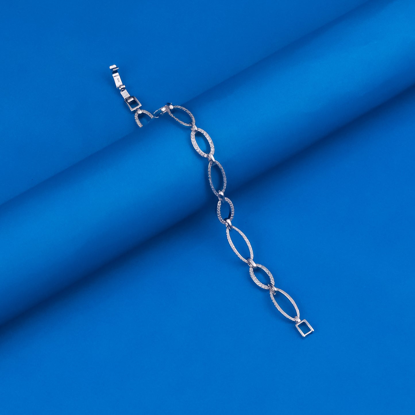 92.5 Sterling Silver CZ Diamond Bracelet