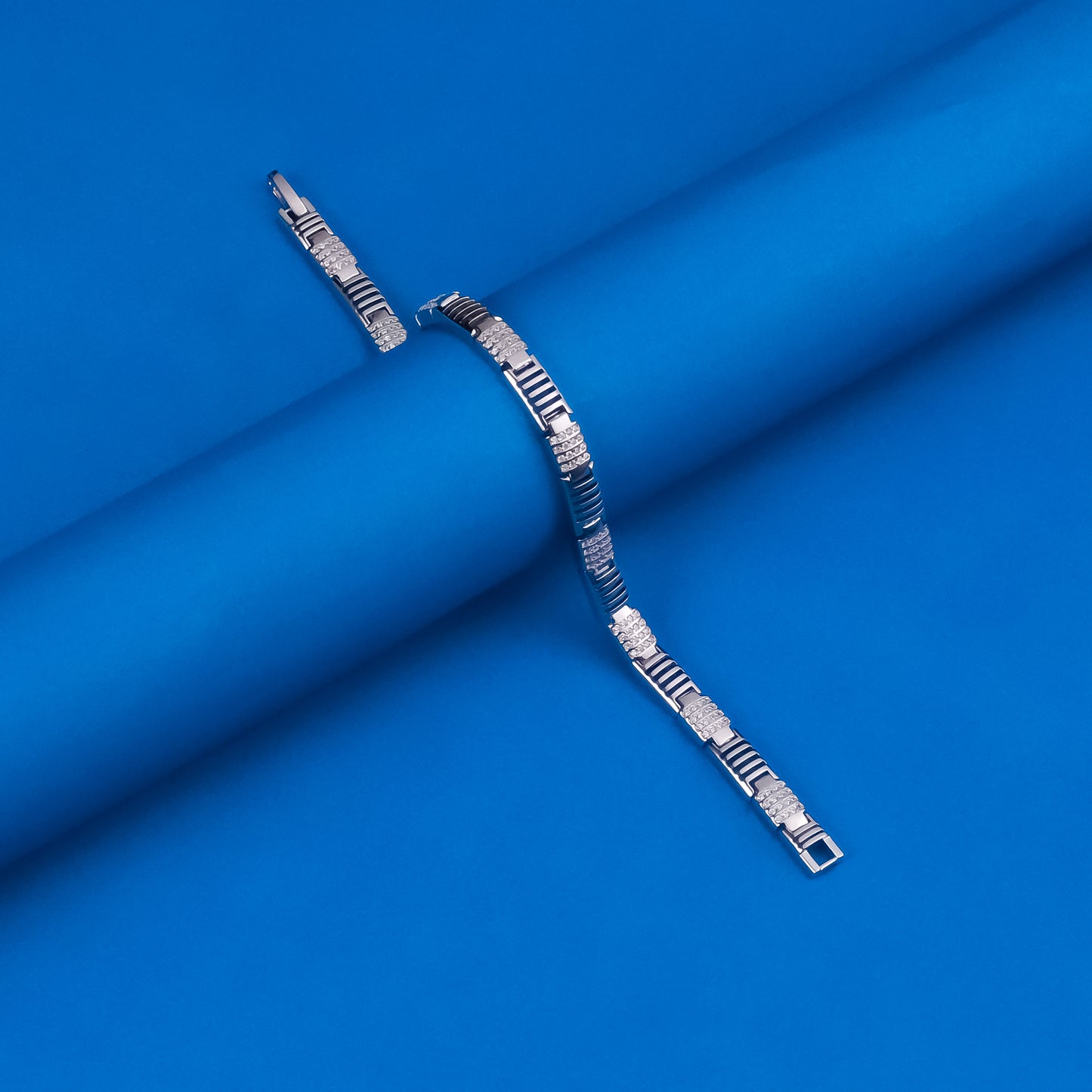 92.5 Sterling Silver CZ Diamond Bracelet