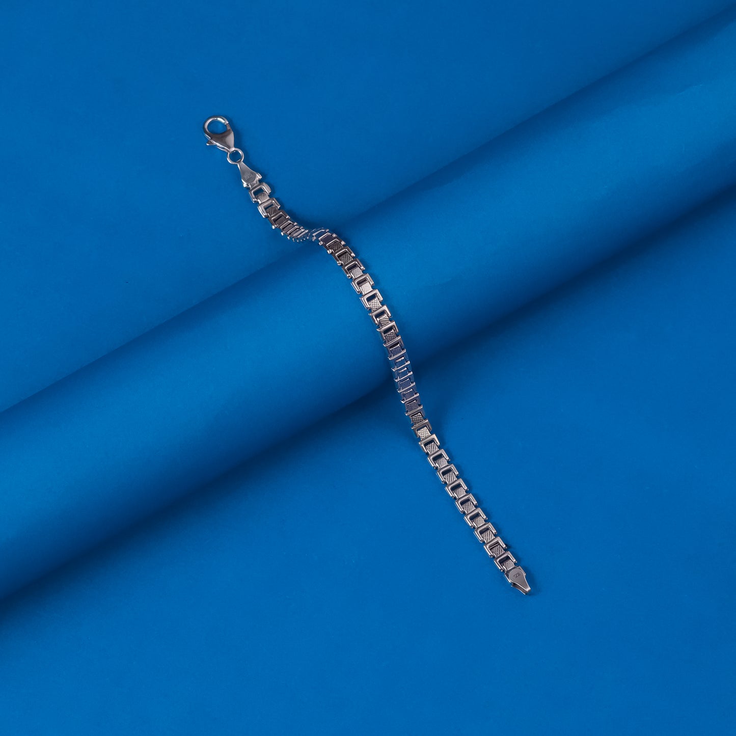 92.5 Sterling Silver Solid Men Bracelet