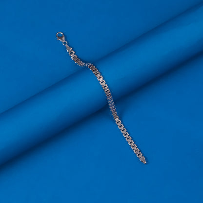 92.5 Sterling Silver Solid Men Bracelet