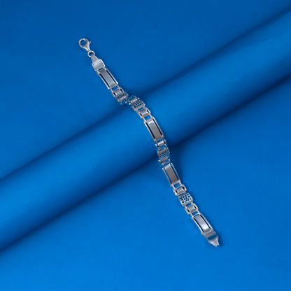 92.5 Silver Boy Bracelet -  Stylish ,Durable and Adjustable