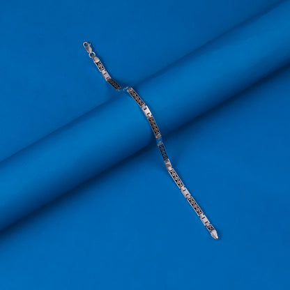 Sterling Silver Men Bracelet Oxidised