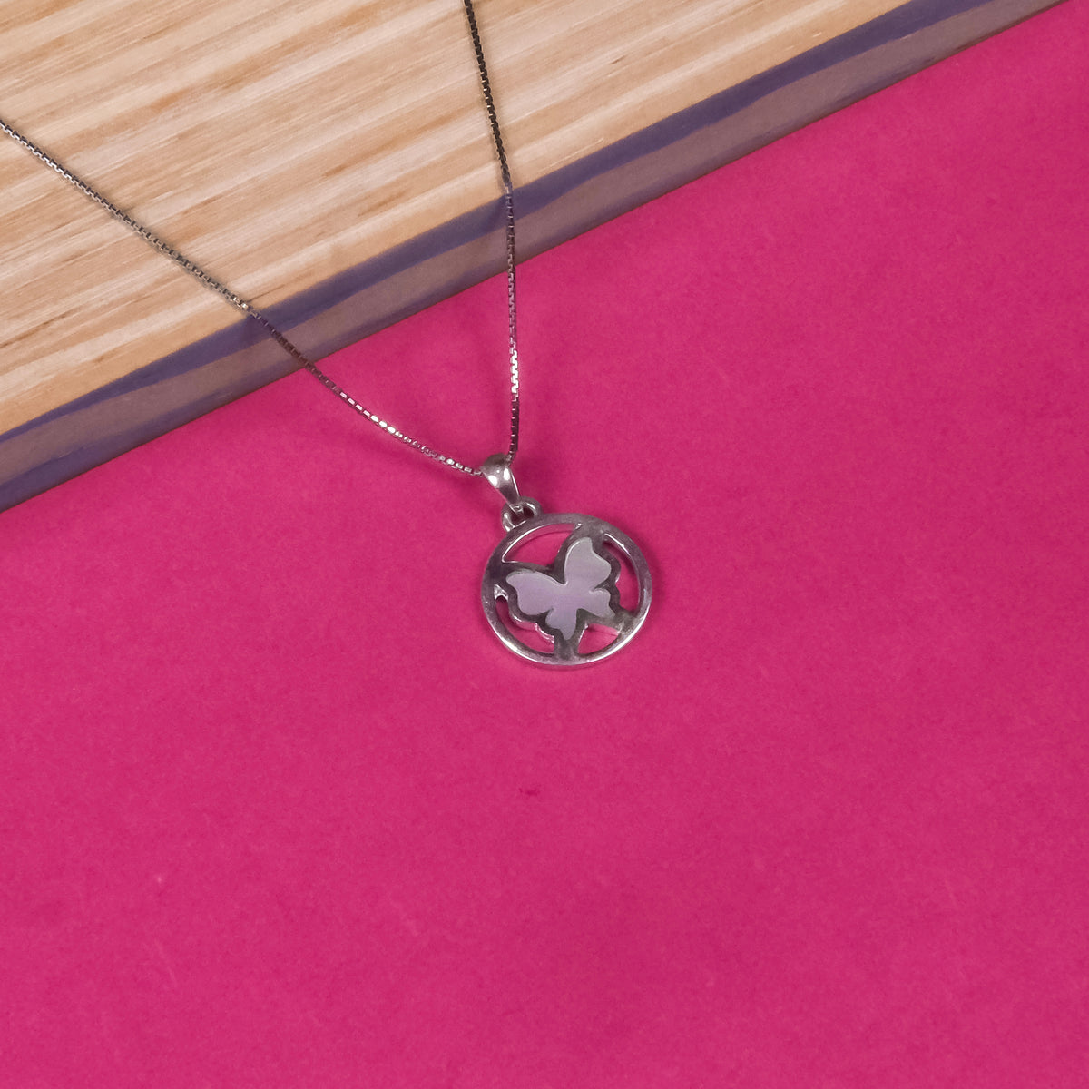 92.5 Silver Pendant Chain Set