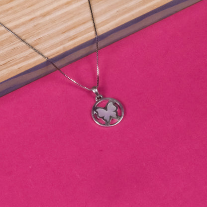 92.5 Silver Pendant Chain Set