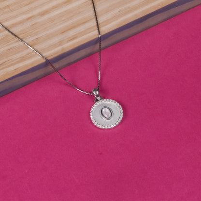 92.5 Silver Pendant Chain Set
