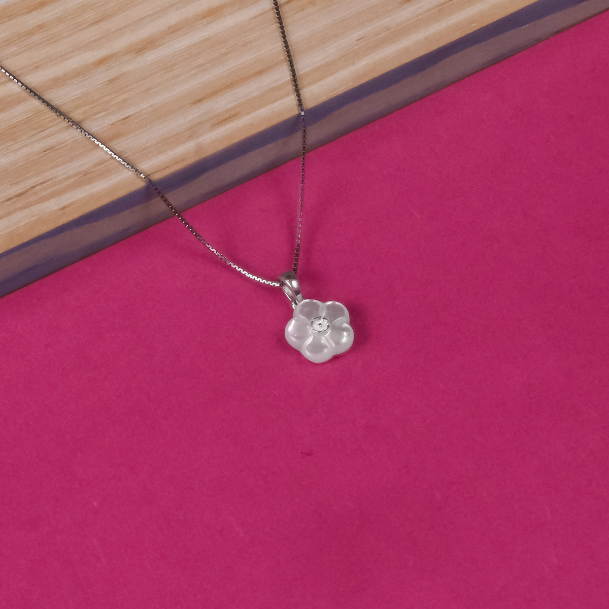92.5 Silver Pendant Chain Set