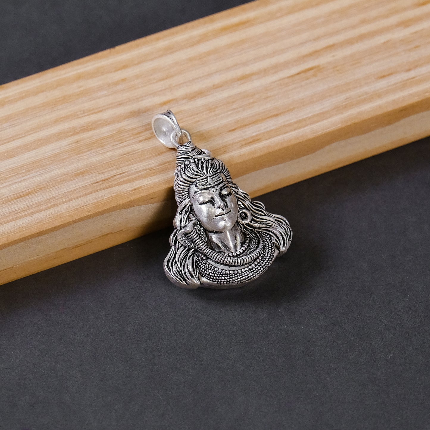 Silver Shiv Pendant – Lord Shiva Face Design | 3.73g