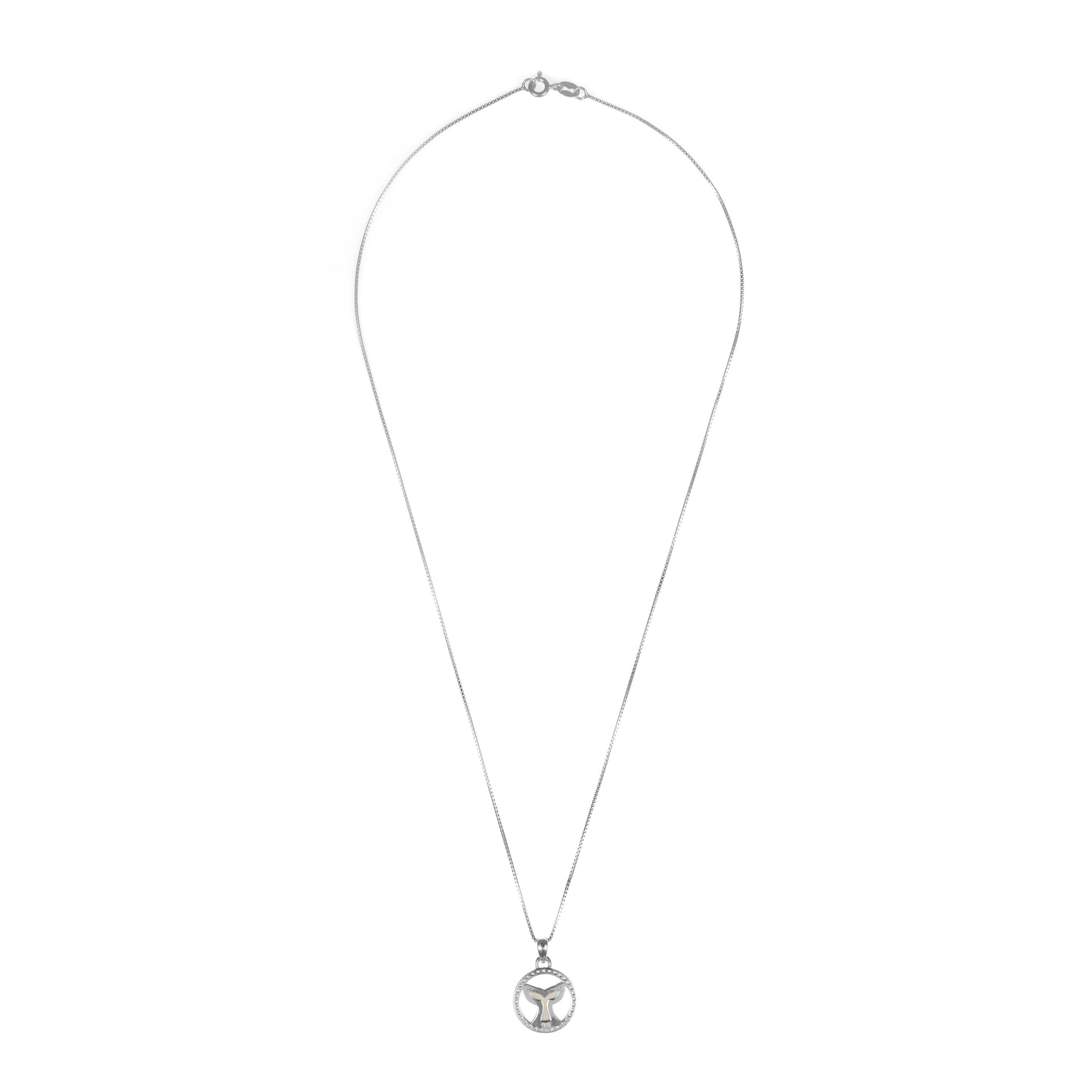 92.5 Silver Pendant Chain Set