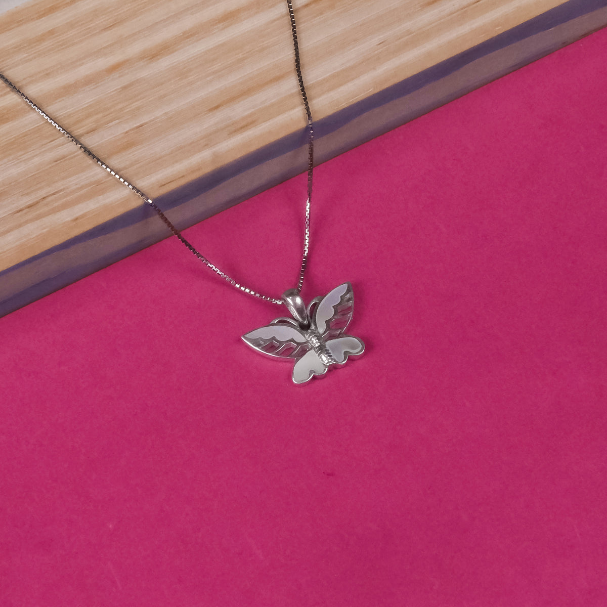 92.5 Silver Pendant Chain Set