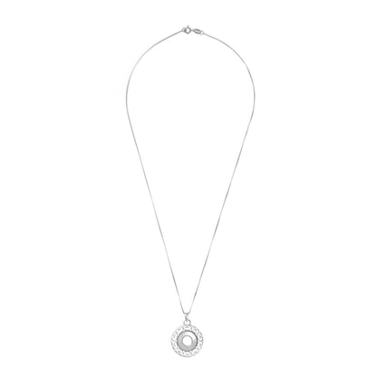 92.5 Silver Pendant Chain Set