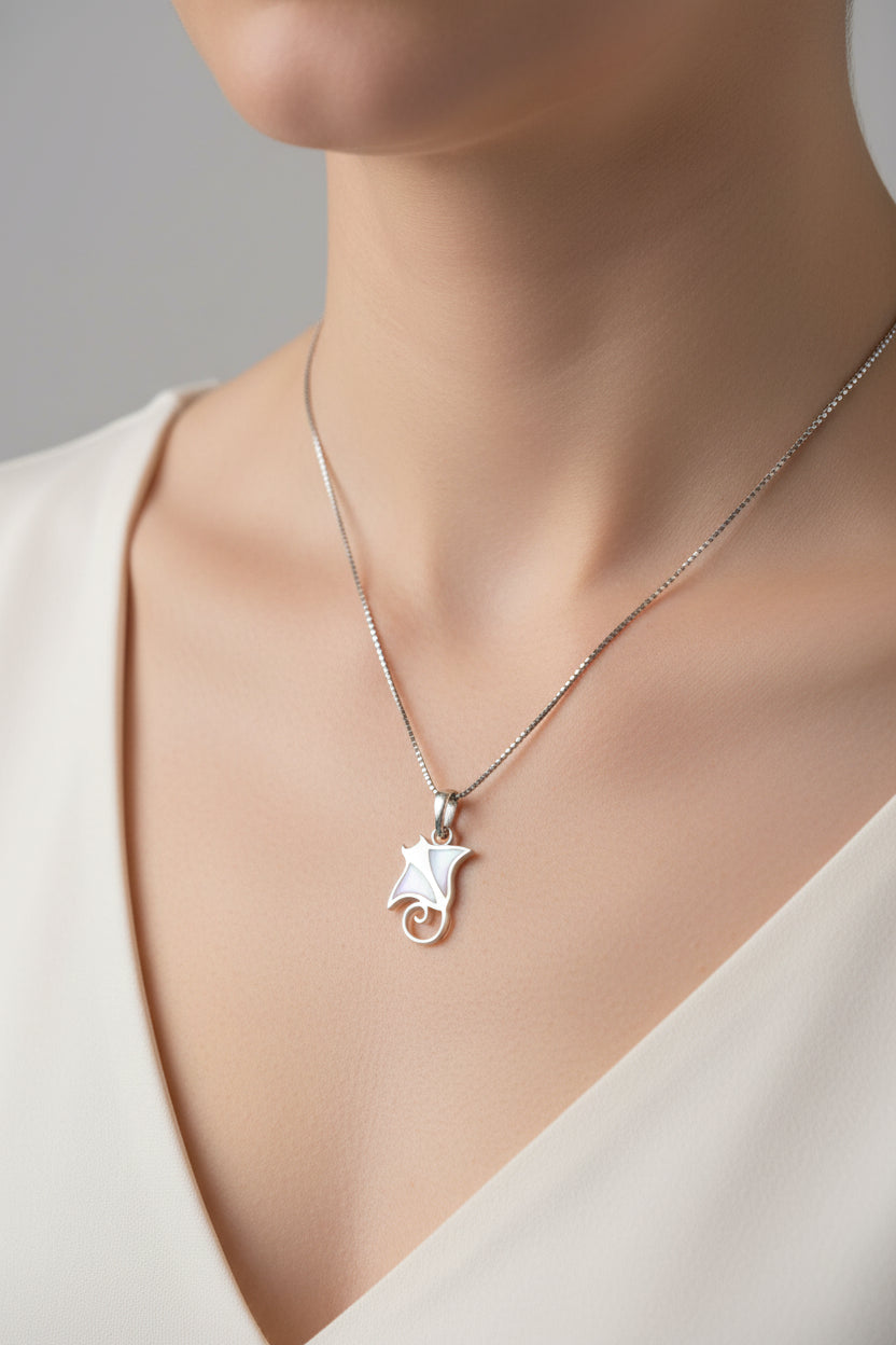 92.5 Silver Pendant Chain Set