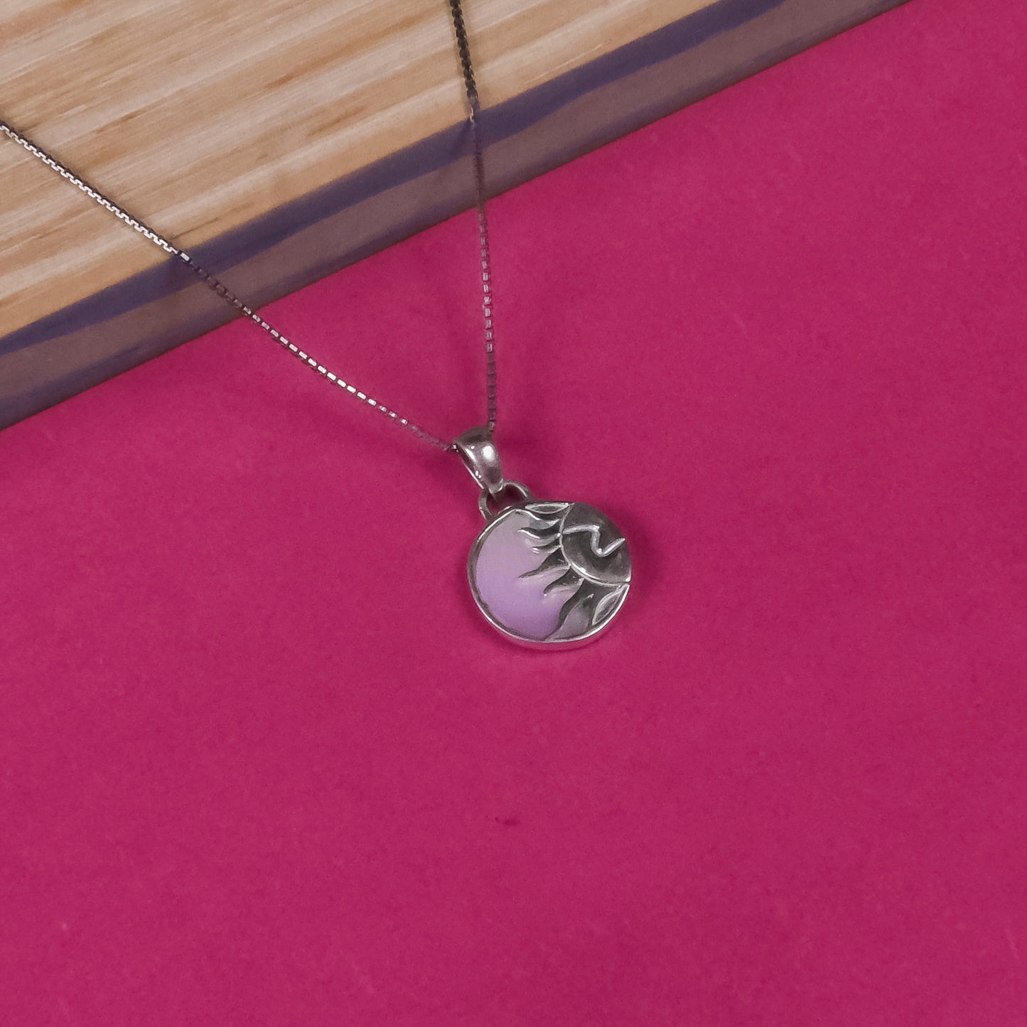 92.5 Silver Pendant Chain Set