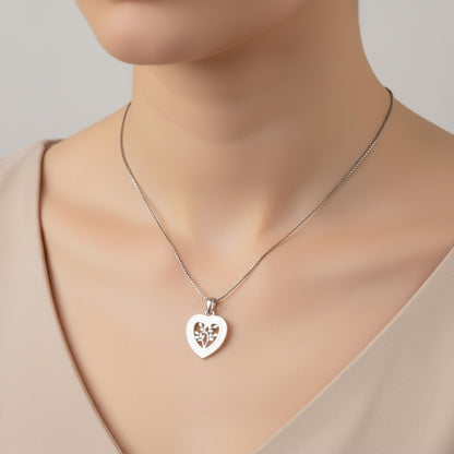 92.5 Silver Pendant Chain Set
