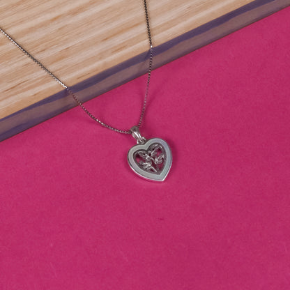 92.5 Silver Pendant Chain Set
