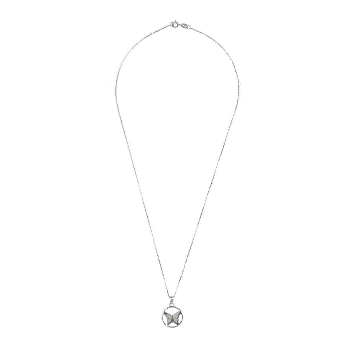 92.5 Silver Pendant Chain Set