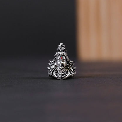 Silver Lord Shiva Face Pendant in Silver | 1.52 g