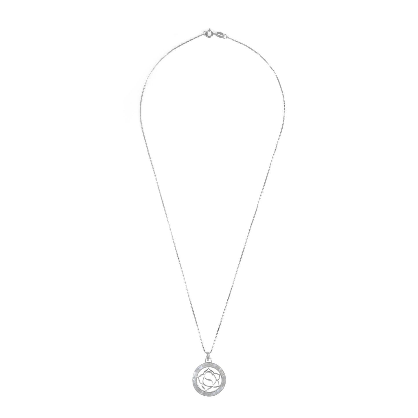 92.5 Silver Pendant Chain Set