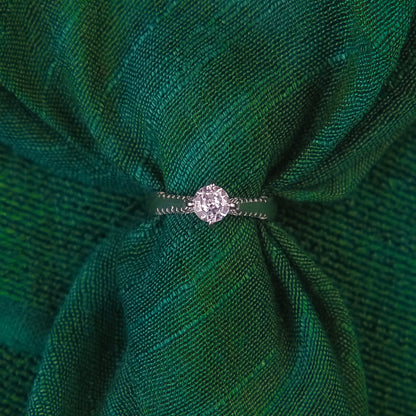 92.5 Sterling Silver Single Solitaire ladice Ring