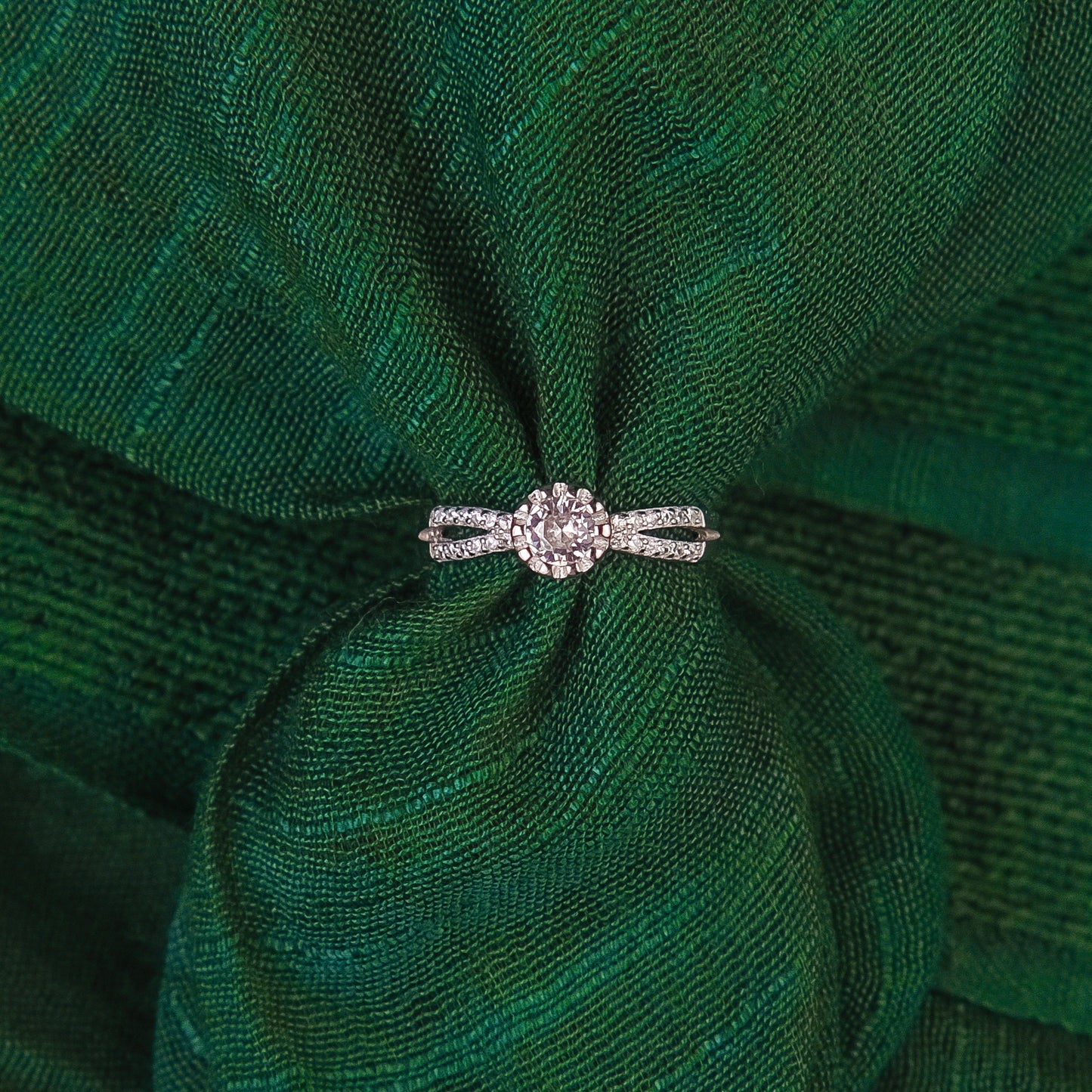 92.5 Sterling Silver Single Solitaire ladice Ring