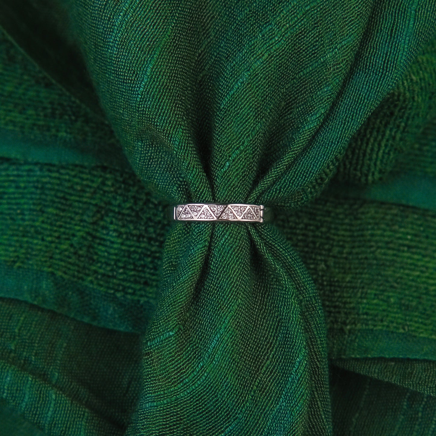 92.5 Sterling Silver ladice Ring 2 in 1 I Love you Ring