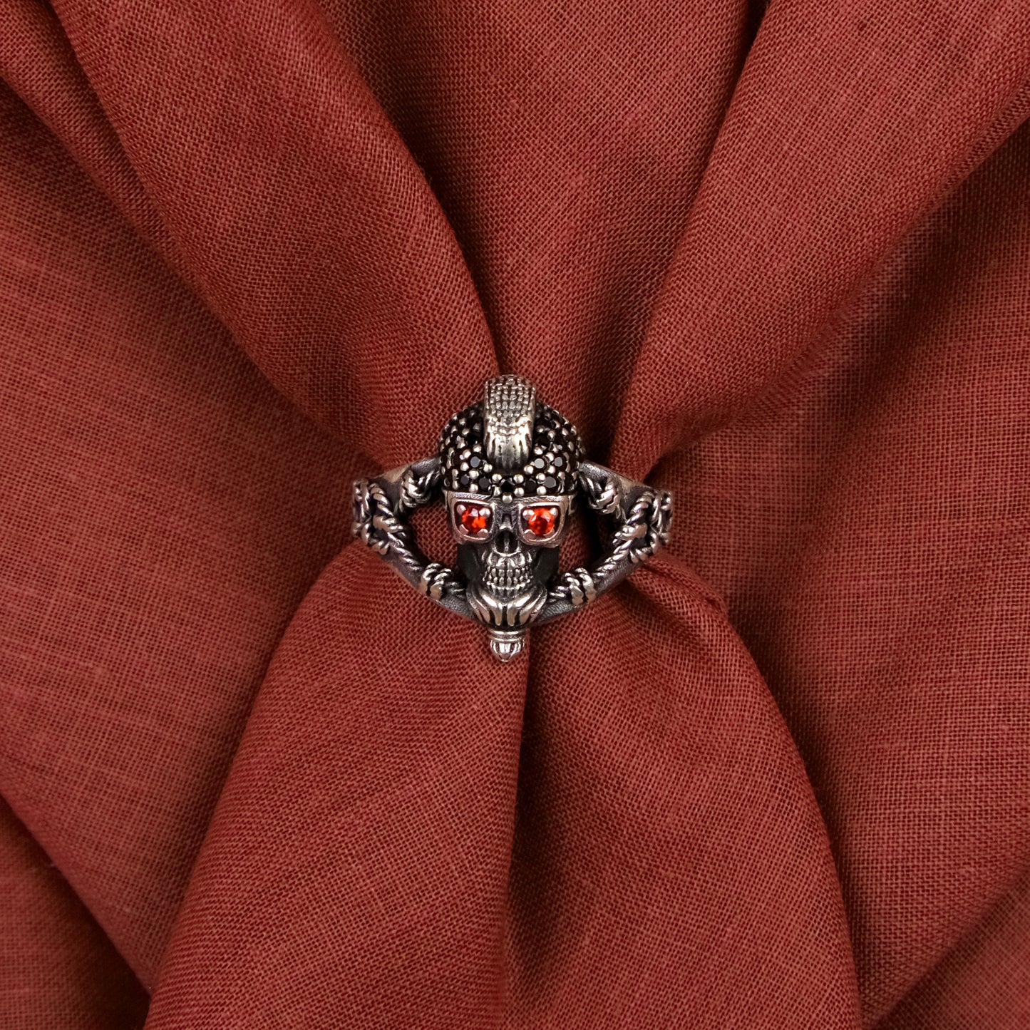 92.5 Silver Rockstar Ring