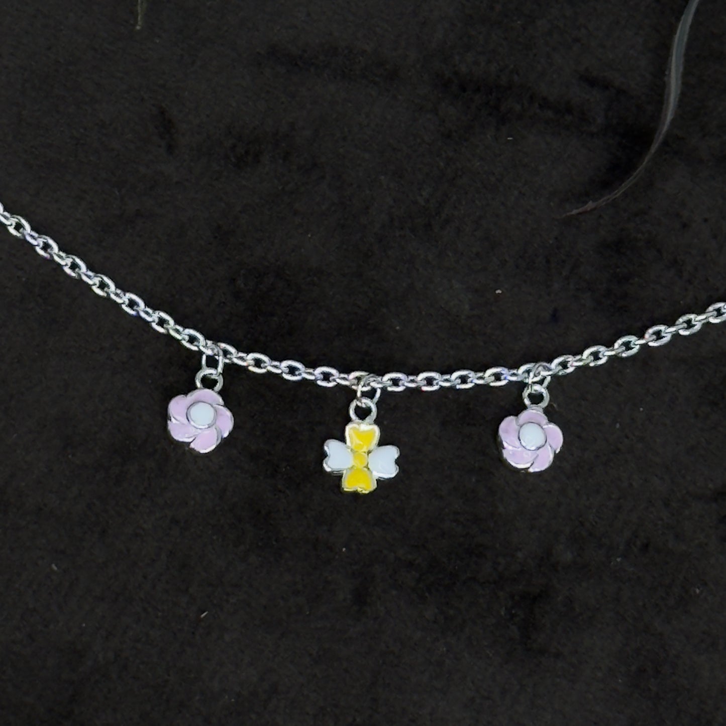 92.5 Pure Silver Floral Charm for Kids