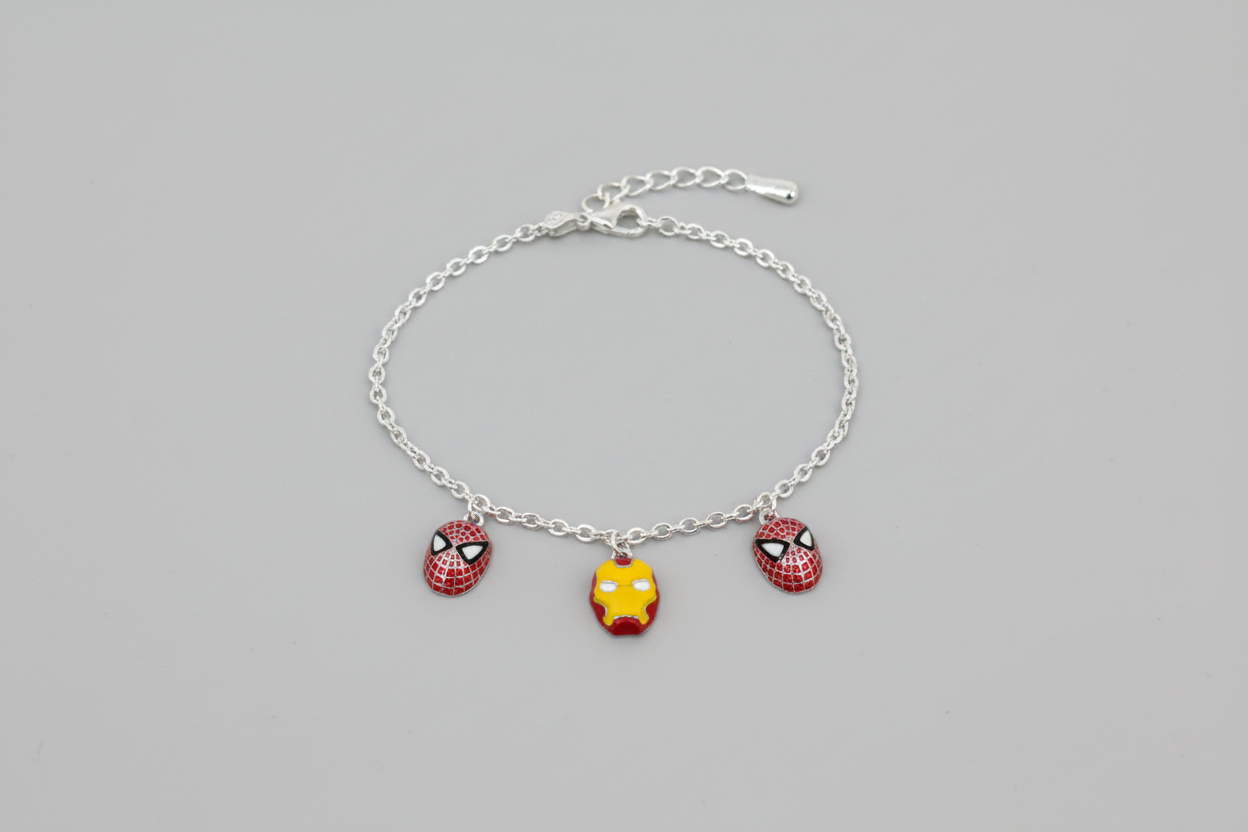 92.5 Silver spider Lucky Charm for Kids