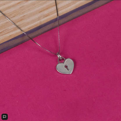 92.5 Silver Pendant Chain Set