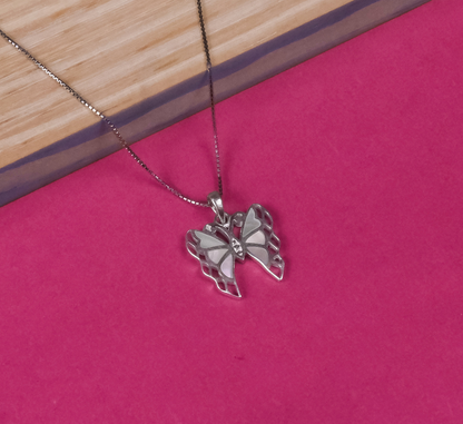 92.5 Silver Pendant Chain Set