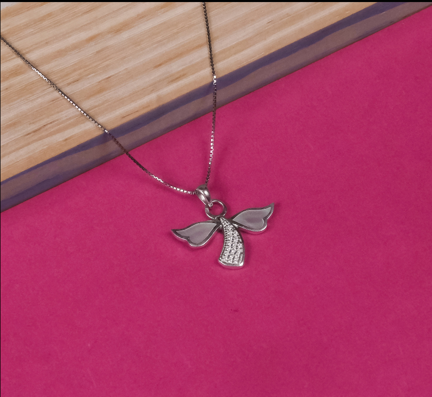 92.5 Silver Pendant Chain Set