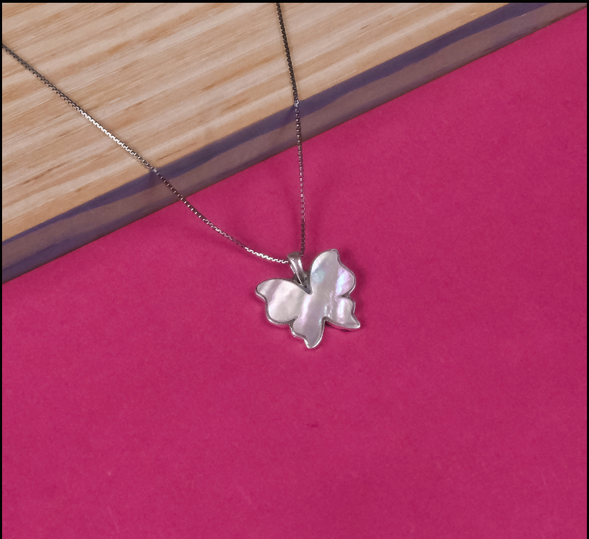 92.5 Silver Pendant Chain Set